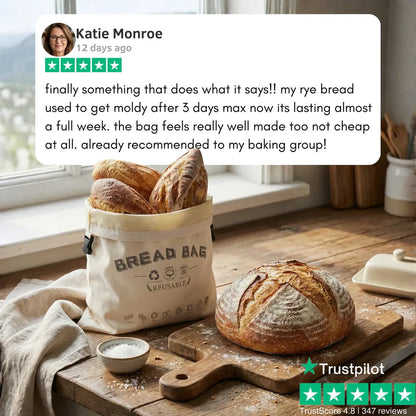 Premium 100% Cotton Beeswax Bread Bags