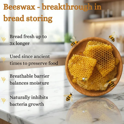 Premium 100% Cotton Beeswax Bread Bags